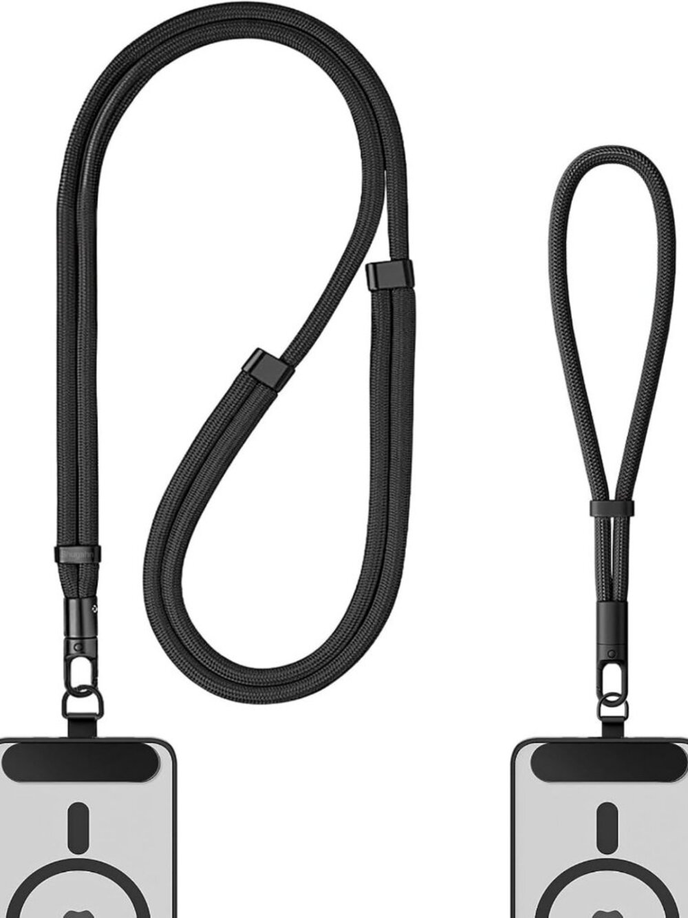Adjustable Anti-Theft Phone Lanyard 2 Pack - Crossbody Neck & Wrist Strap